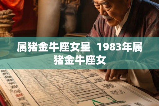 属猪金牛座女星  1983年属猪金牛座女