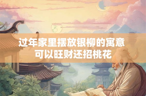 过年家里摆放银柳的寓意 可以旺财还招桃花 过年家里摆放银柳的寓意 可以旺财还招桃花