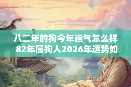 八二年的狗今年运气怎么样 82年属狗人2026年运势如何 八二年的狗今年运气怎么样 82年属狗人2026年运势如何