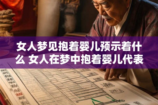 女人梦见抱着婴儿预示着什么 女人在梦中抱着婴儿代表着什么含义