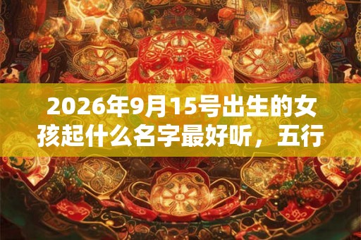 2026年9月15号出生的女孩起什么名字最好听,五行属什么 2026年9月15号出生的女孩起什么名字最好听,五行属什么