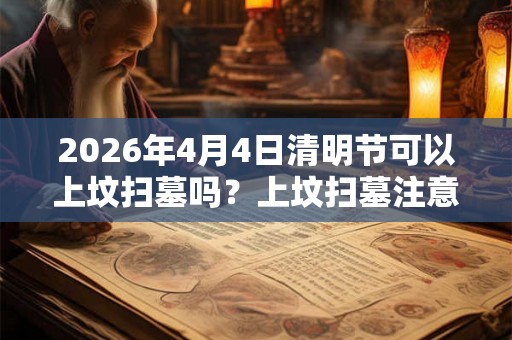 2026年4月4日清明节可以上坟扫墓吗？上坟扫墓注意事项？