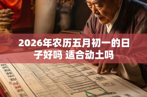 2026年农历五月初一的日子好吗 适合动土吗
