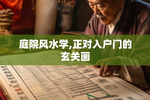 庭院风水学,正对入户门的玄关画