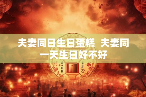 夫妻同日生日蛋糕  夫妻同一天生日好不好