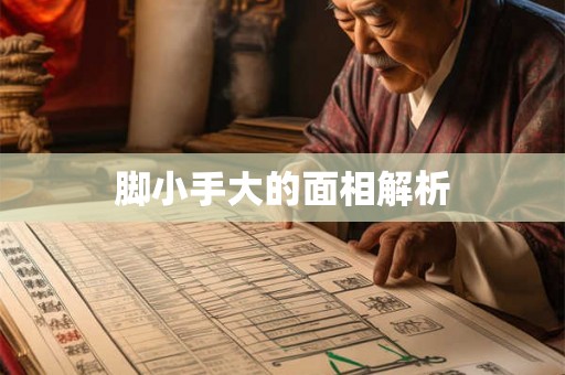 脚小手大的面相解析