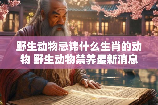 野生动物忌讳什么生肖的动物 野生动物禁养最新消息 野生动物忌讳什么生肖的动物 野生动物禁养最新消息
