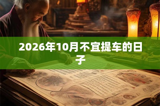2026年10月不宜提车的日子