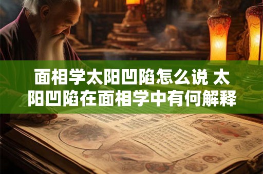 面相学太阳凹陷怎么说 太阳凹陷在面相学中有何解释