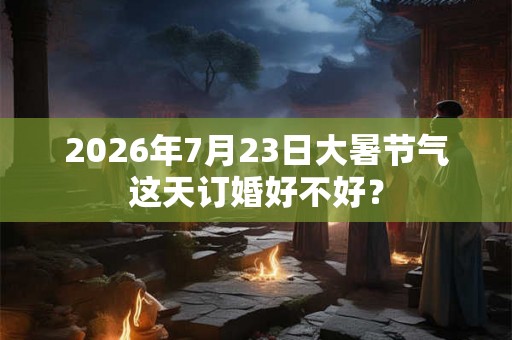 2026年7月23日大暑节气这天订婚好不好？