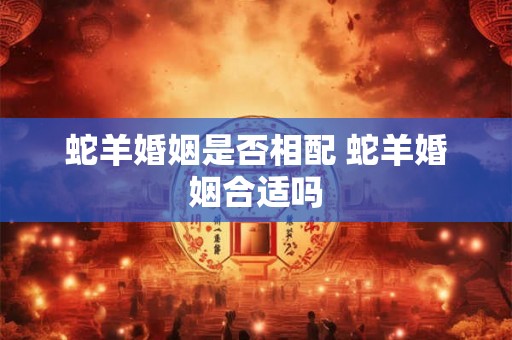 蛇羊婚姻是否相配 蛇羊婚姻合适吗