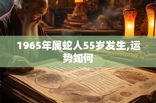 1965年属蛇人55岁发生,运势如何