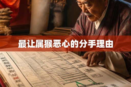 最让属猴恶心的分手理由