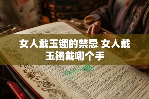 女人戴玉镯的禁忌 女人戴玉镯戴哪个手