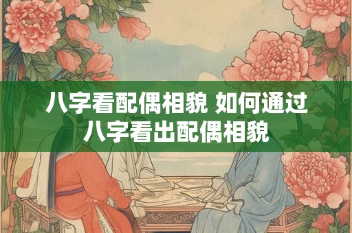 八字看配偶相貌 如何通过八字看出配偶相貌