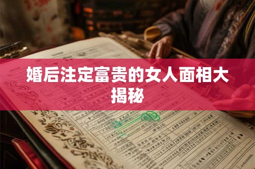 婚后注定富贵的女人面相大揭秘