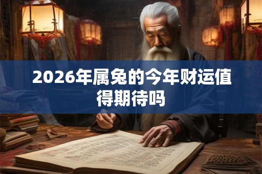 2026年属兔的今年财运值得期待吗