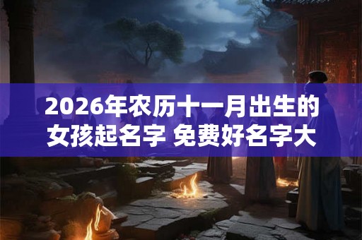 2026年农历十一月出生的女孩起名字 免费好名字大全