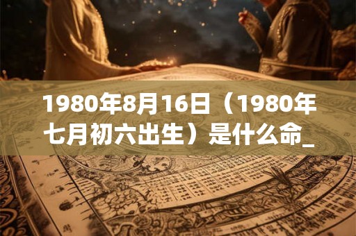 1980年8月16日（1980年七月初六出生）是什么命_命运如何