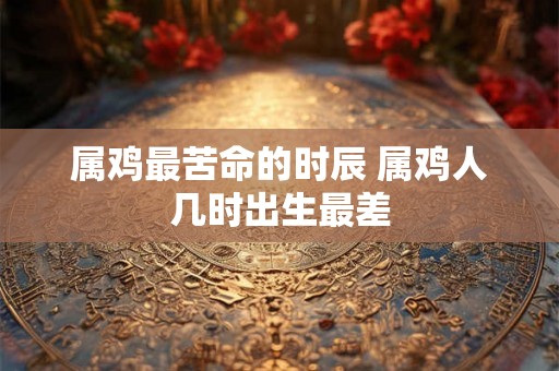 属鸡最苦命的时辰 属鸡人几时出生最差