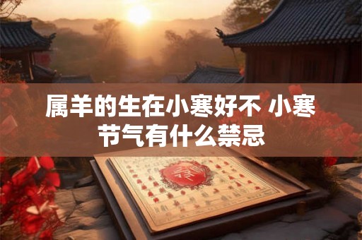 属羊的生在小寒好不 小寒节气有什么禁忌