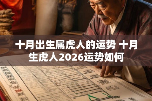 十月出生属虎人的运势 十月生虎人2026运势如何