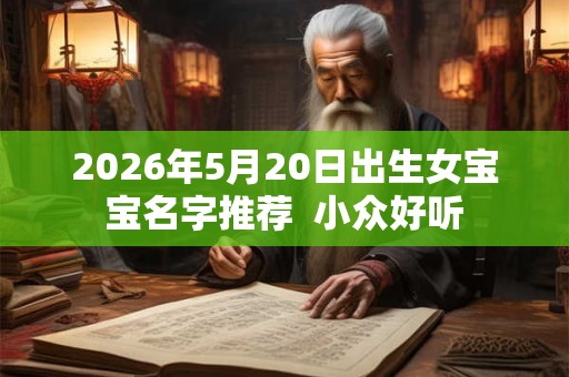 2026年5月20日出生女宝宝名字推荐  小众好听