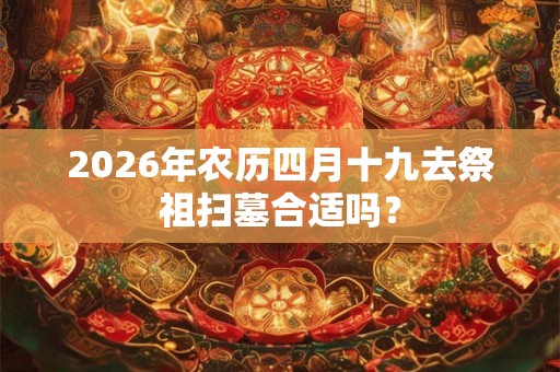 2026年农历四月十九去祭祖扫墓合适吗？
