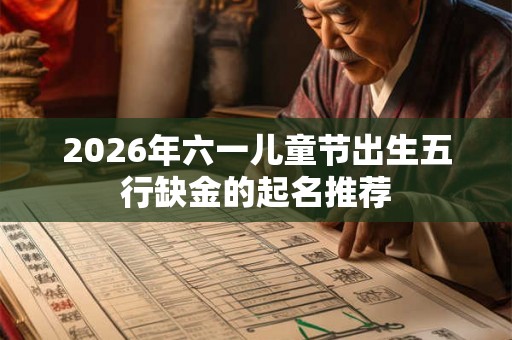 2026年六一儿童节出生五行缺金的起名推荐