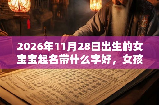 2026年11月28日出生的女宝宝起名带什么字好，女孩名字大全