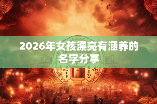 2026年女孩漂亮有涵养的名字分享 2026年女孩漂亮有涵养的名字分享