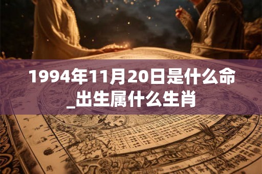 1994年11月20日是什么命_出生属什么生肖