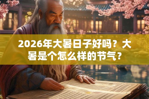 2026年大暑日子好吗？大暑是个怎么样的节气？