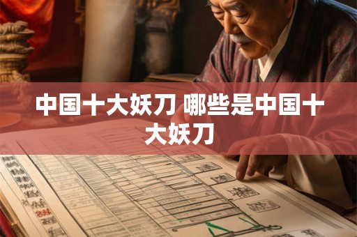 中国十大妖刀 哪些是中国十大妖刀