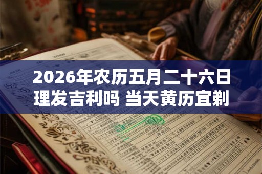 2026年农历五月二十六日理发吉利吗 当天黄历宜剃头吗