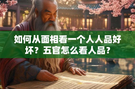 如何从面相看一个人人品好坏？五官怎么看人品？