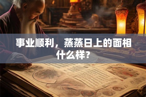 事业顺利,蒸蒸日上的面相什么样? 事业顺利,蒸蒸日上的面相什么样?