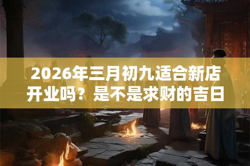 2026年三月初九适合新店开业吗？是不是求财的吉日？