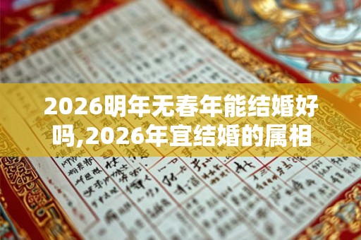 2026明年无春年能结婚好吗,2026年宜结婚的属相