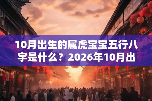 10月出生的属虎宝宝五行八字是什么？2026年10月出生吉日
