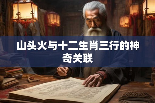 山头火与十二生肖三行的神奇关联 山头火与十二生肖三行的神奇关联