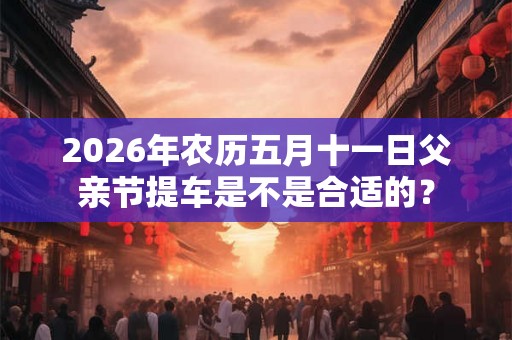 2026年农历五月十一日父亲节提车是不是合适的？