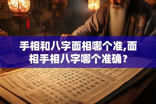 手相和八字面相哪个准,面相手相八字哪个准确？