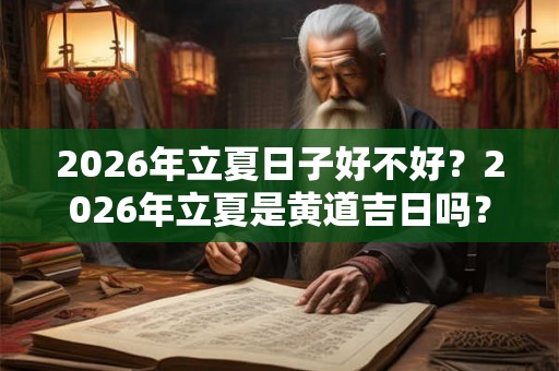 2026年立夏日子好不好？2026年立夏是黄道吉日吗？