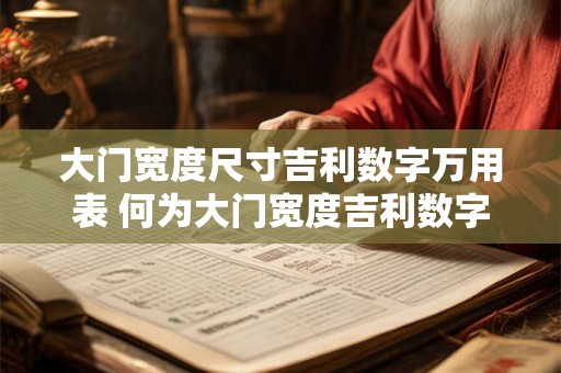 大门宽度尺寸吉利数字万用表 何为大门宽度吉利数字尺寸