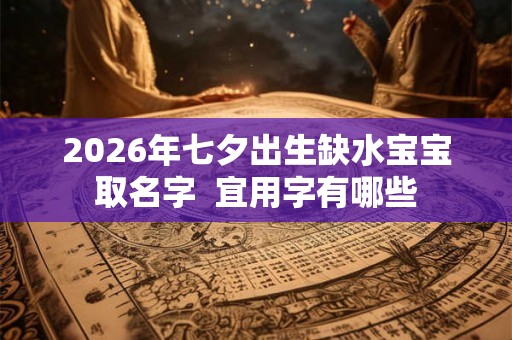 2026年七夕出生缺水宝宝取名字  宜用字有哪些