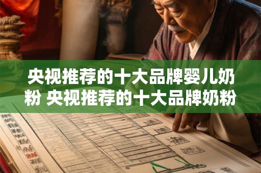央视推荐的十大品牌婴儿奶粉 央视推荐的十大品牌奶粉有哪些 央视推荐的十大品牌婴儿奶粉 央视推荐的十大品牌奶粉有哪些