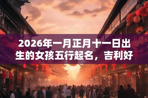 2026年一月正月十一日出生的女孩五行起名，吉利好听的名字推荐