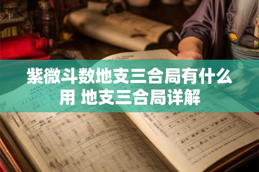 紫微斗数地支三合局有什么用 地支三合局详解