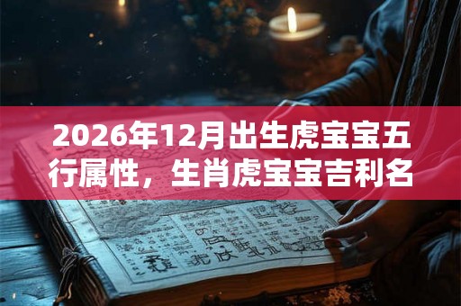 2026年12月出生虎宝宝五行属性，生肖虎宝宝吉利名字